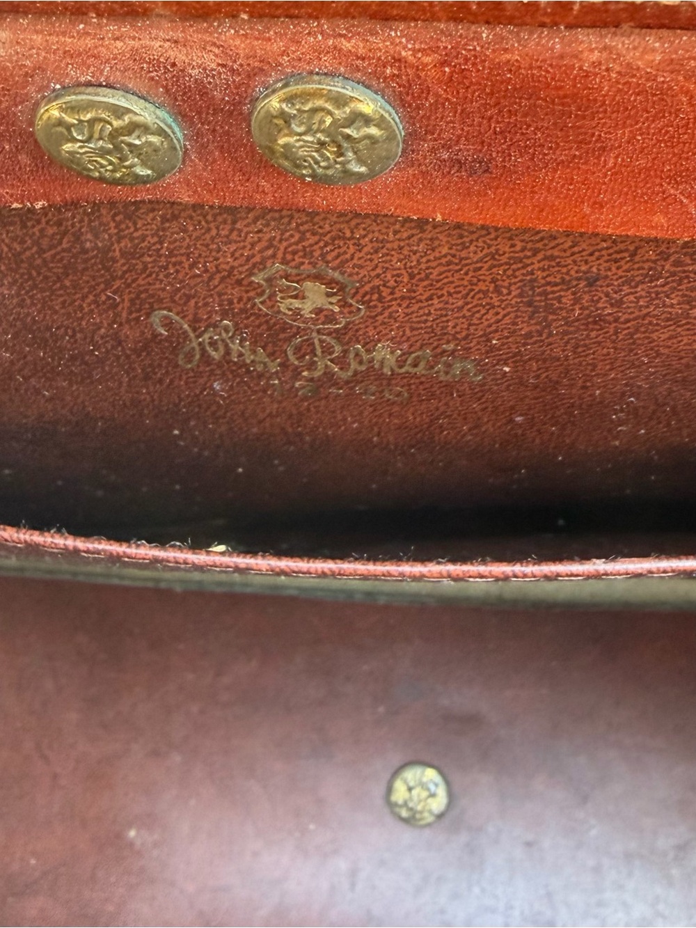 👜✨🤎 Rare Authentic Vintage 1970 John Romain Brown Leather Doctor Handbag 🤎✨👜 - Picture 10 of 16